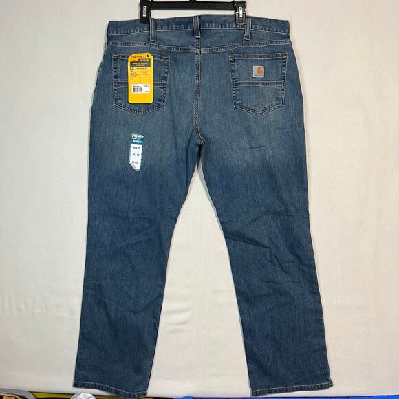 Carhartt Men's Relaxed Fit Straight Leg Denim Jeans Blue Wash- Size 40 - Picture 3 of 7